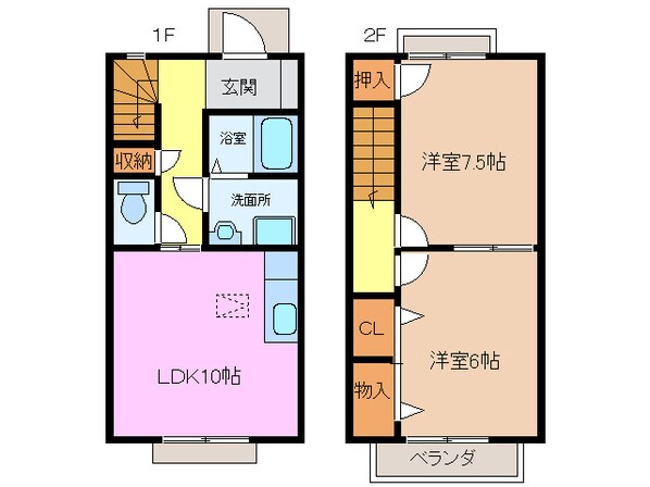 エスペランサⅢの物件間取画像